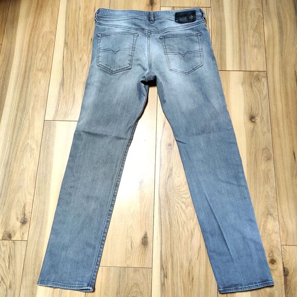 Diesel Jeans Gray Mens TAG 32 x 32 (34X30) Buster Grey Stretch Reg Slim Tapered - Picture 3 of 16